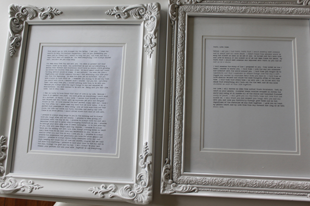 Tag Archives Framed Wedding Vows