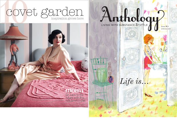 Covet and Anthology magazines