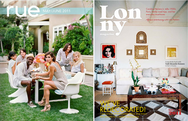 Rue and Lonny magazines