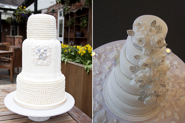wedding Cake white 3 tier 4 tier round Cakes by Beth