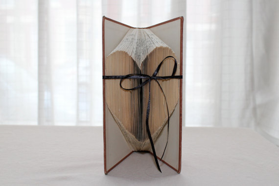 Like this folded heart book art sculpture 12 such a lovely idea and would 