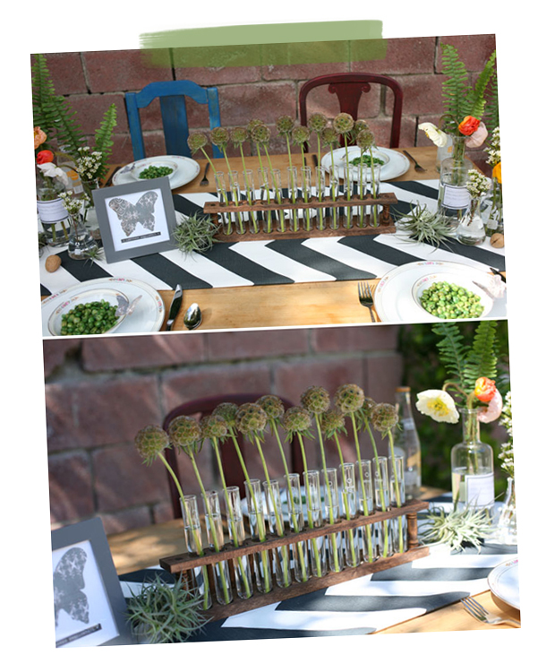 Science Wedding Idea Test Tube Flowers Centrepiece Idea