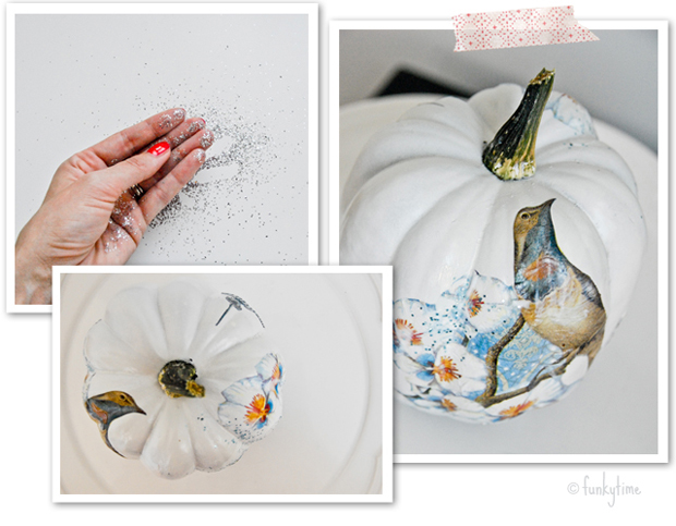 Decoupage Pumpkin, WHite Pumpkin, DIY, Free Stuff, Tutorial, Craft, How-to, Wedding Ideas, Centrepiece, Rustic, Halloween, Funkytime (5) Decoupage Pumpkin, WHite Pumpkin, DIY, Free Stuff, Tutorial, Craft, How-to, Wedding Ideas, Centrepiece, Rustic, Halloween, Funkytime (5)