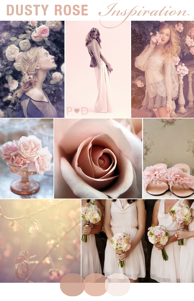 Dusty Rose dusky pink pale pink Wedding Inspiration Bridal Inspiration