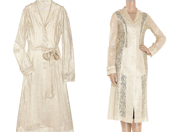 This L'WREN SCOTT cottonblend lace coat is another exquisite coverup that