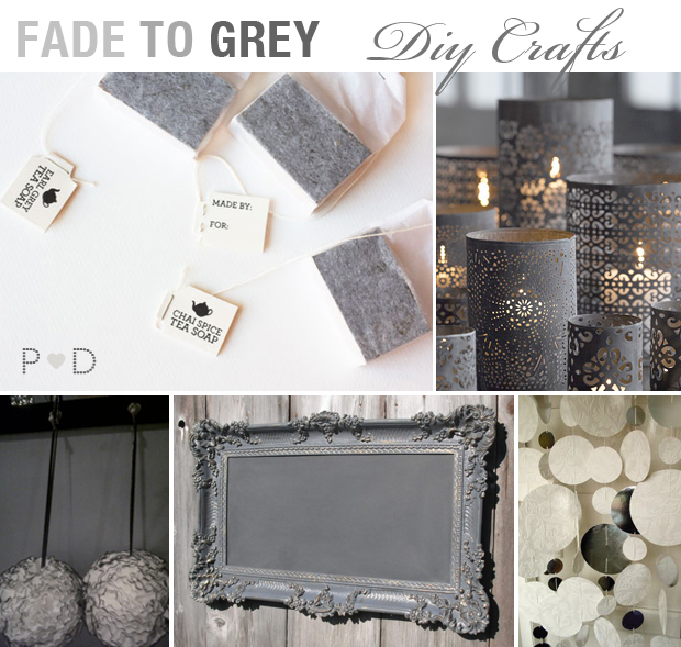 Here's a few ideas for creating your own greytoned wedding decor