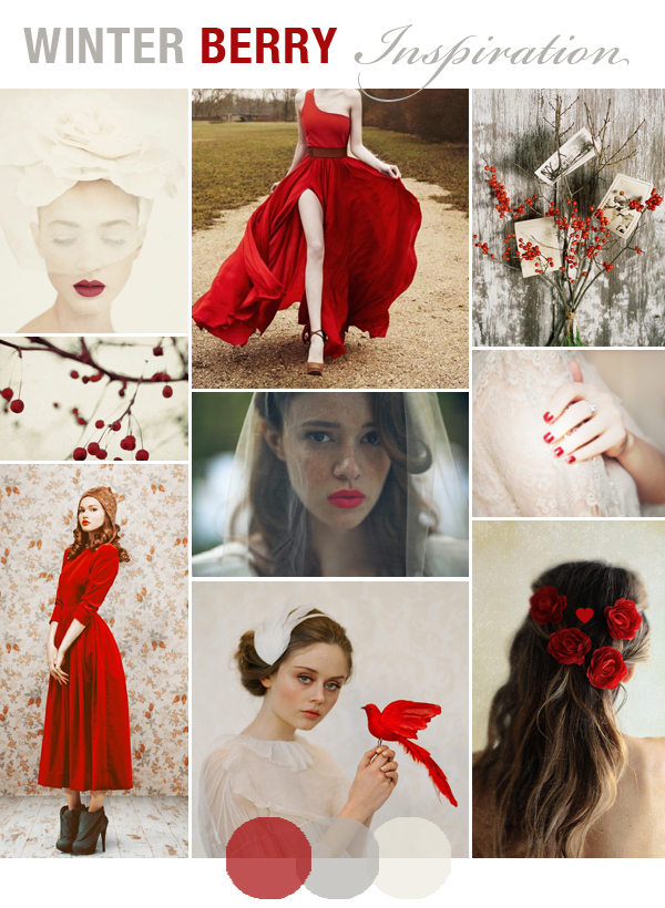 Bridal Inspiration Winter Berry Red Winter Wedding Ideas 