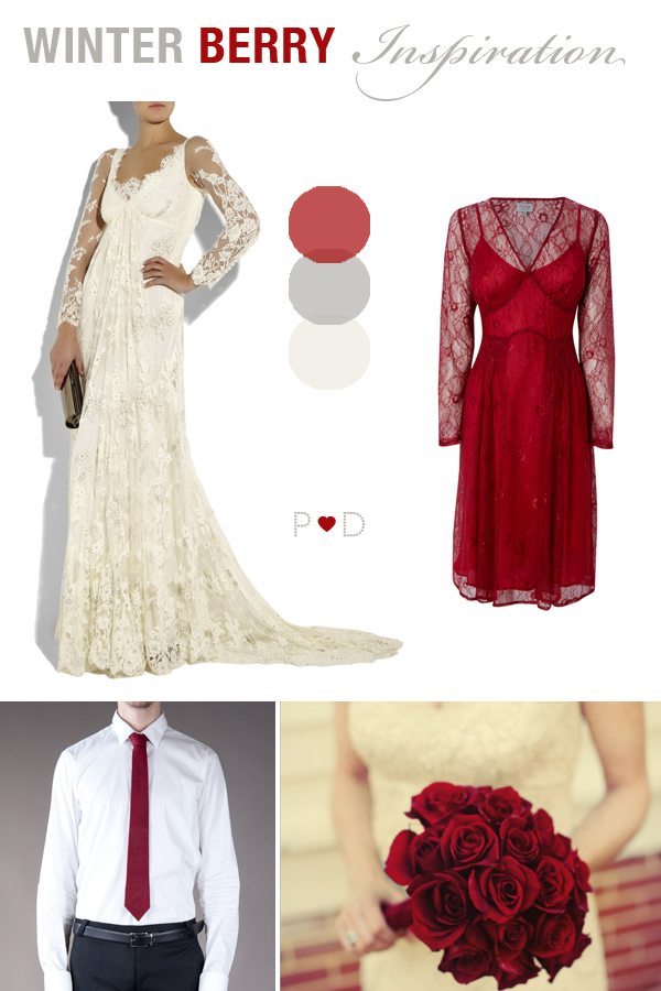 Bridal Inspiration Winter Berry Red Winter Wedding Ideas 