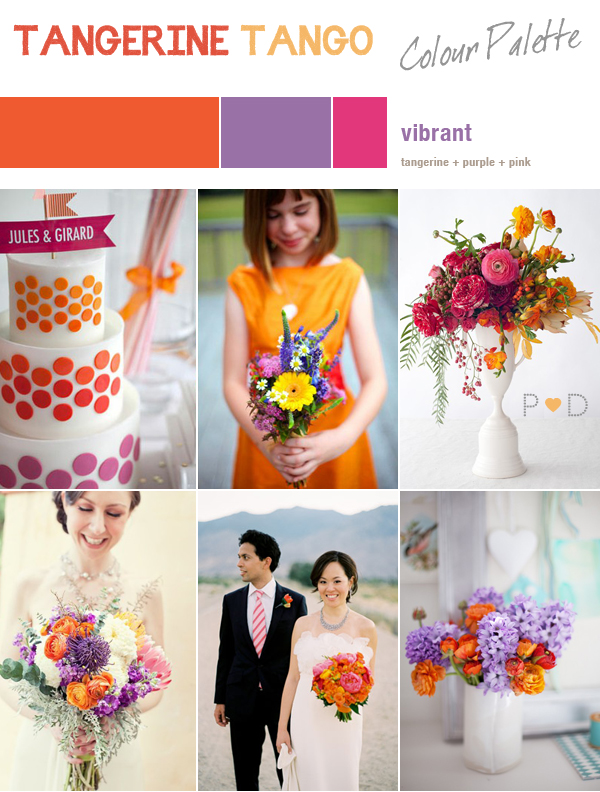 Orange Purple Pink Orange and Vibrants Colour palette Orange Bridal