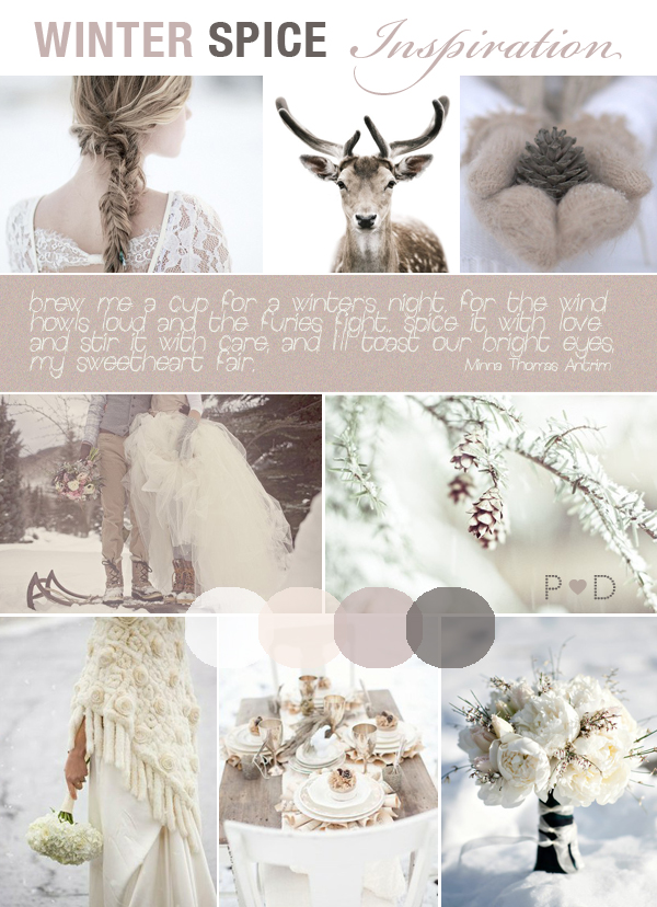 Image Credit winter wonderland wedding via Pocketful of Dreams