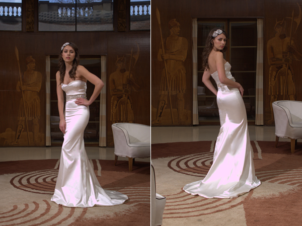 The Colette dress a strapless wedding dress in beautiful stretch duchess The Colette dress a strapless wedding dress in beautiful stretch duchess