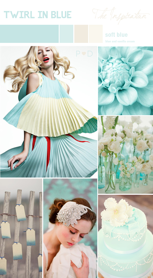 It's a really fresh scheme with the softest turquoise blue mixed with 