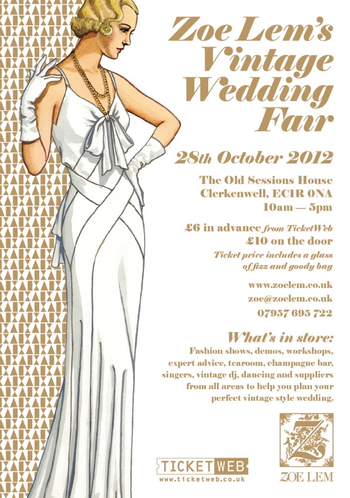 wedding, wedding planning, wedding fair, vintage wedding fair, vintage inspired wedding, vintage bridal fashion, Zoe Lem, Zoe Lem's Vintage Wedding Fair