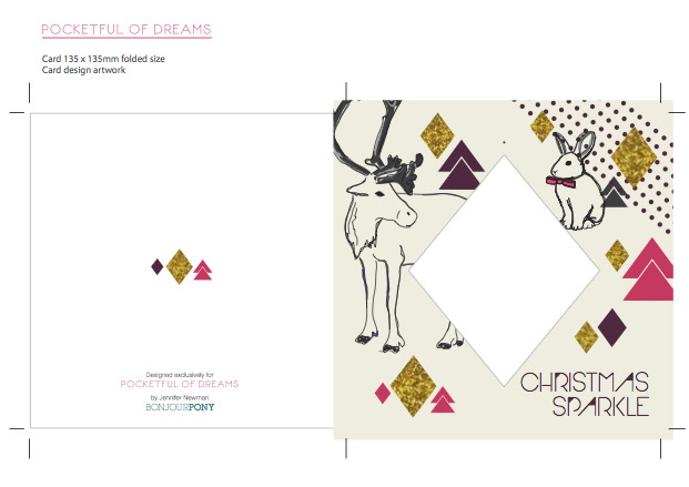 card diamond bauble 135