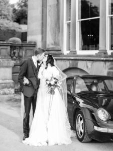 Broughton Hall Luxury Wedding | An elegant, refined, luxury wedding at Broughton Hall in Yorkshire. With subtle 1920's Gatsby influences, an autumnal palette and sumptuously decadent styling. Wedding Planning and Design: Pocketful of Dreams Florals: Swallows and Damsons Stationery: De Winton Paper Co Cake:  Keiron George Photography by: Belle and Beau