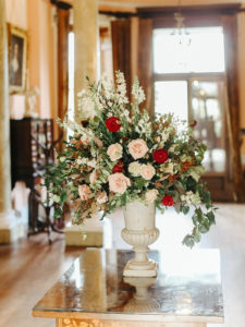Broughton Hall Luxury Wedding | An elegant, refined, luxury wedding at Broughton Hall in Yorkshire. With subtle 1920's Gatsby influences, an autumnal palette and sumptuously decadent styling. Wedding Planning and Design: Pocketful of Dreams Florals: Swallows and Damsons Stationery: De Winton Paper Co Cake:  Keiron George Photography by: Belle and Beau