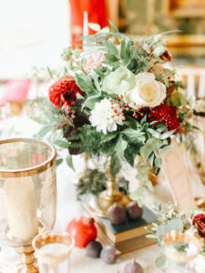 Broughton Hall Luxury Wedding | An elegant, refined, luxury wedding at Broughton Hall in Yorkshire. With subtle 1920's Gatsby influences, an autumnal palette and sumptuously decadent styling. Wedding Planning and Design: Pocketful of Dreams Florals: Swallows and Damsons Stationery: De Winton Paper Co Cake:  Keiron George Photography by: Belle and Beau