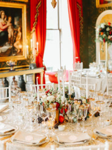 Broughton Hall Luxury Wedding | An elegant, refined, luxury wedding at Broughton Hall in Yorkshire. With subtle 1920's Gatsby influences, an autumnal palette and sumptuously decadent styling. Wedding Planning and Design: Pocketful of Dreams Florals: Swallows and Damsons Stationery: De Winton Paper Co Cake:  Keiron George Photography by: Belle and Beau
