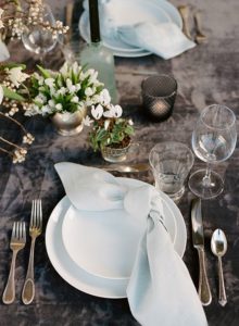 Wedding styling, texture, velvet, linens