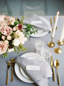 Wedding styling, texture, linens