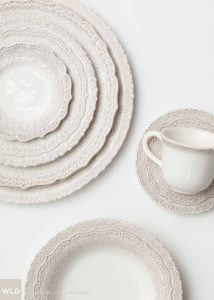 Wedding styling, texture, place setting