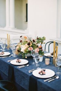 Wedding styling, texture, place setting