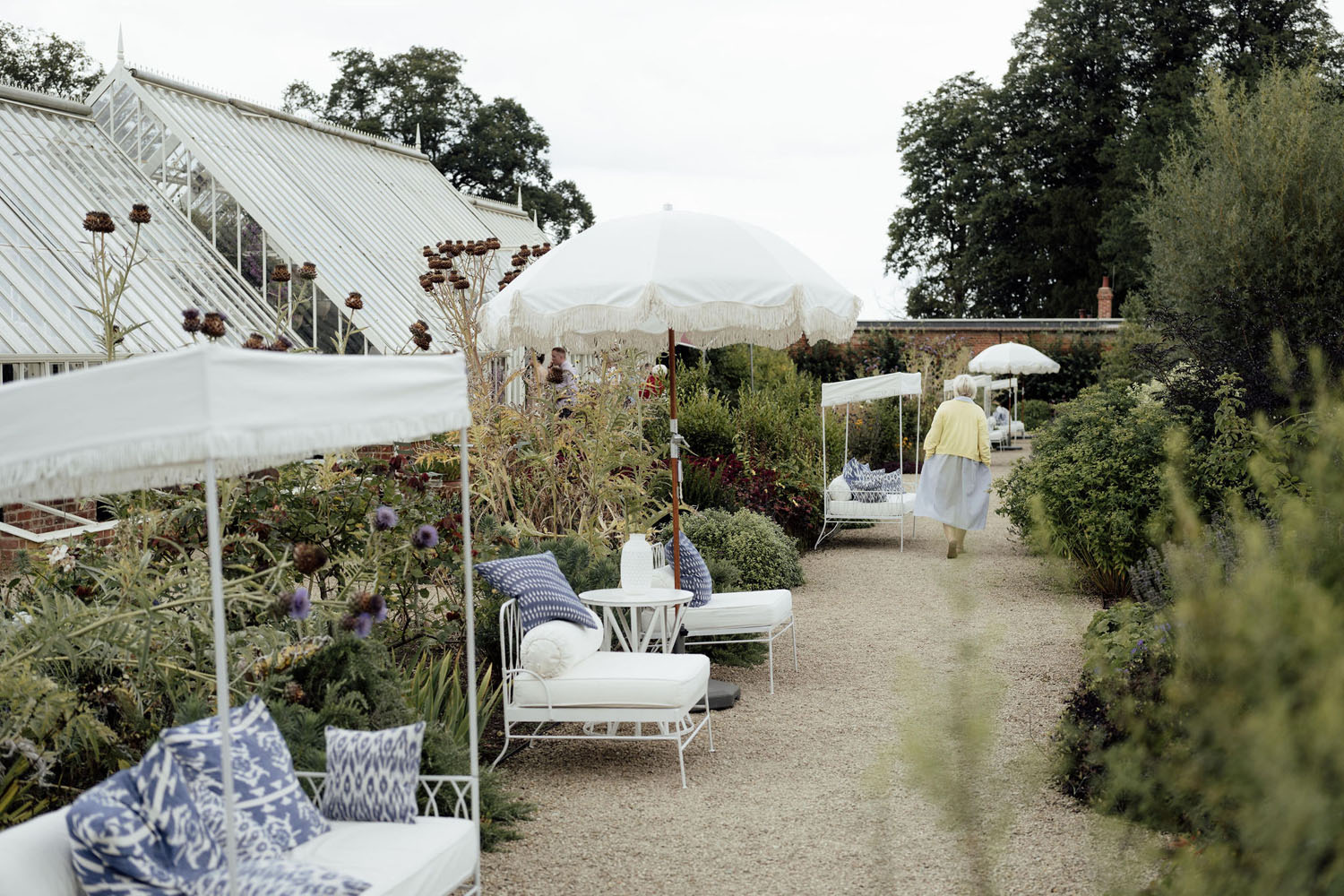 Heckfield Place, Luxury Event, Pocketful of dreams, Event Styling, 60th Birthday, Tablescape, Sunday Brunch Party, Matt Porteous, Kitten Grayson, Skye Gyngell, White and blue party